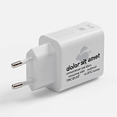 Станция беспроводной зарядки с часами и подсветкой GlobeBee, белая