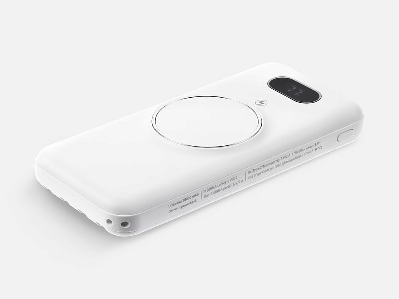 Аккумулятор Omni Qi 10000 мАч, ver.2, белый