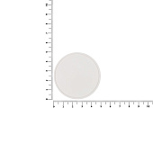 Лейбл из ПВХ Dzeta Round, L, белый