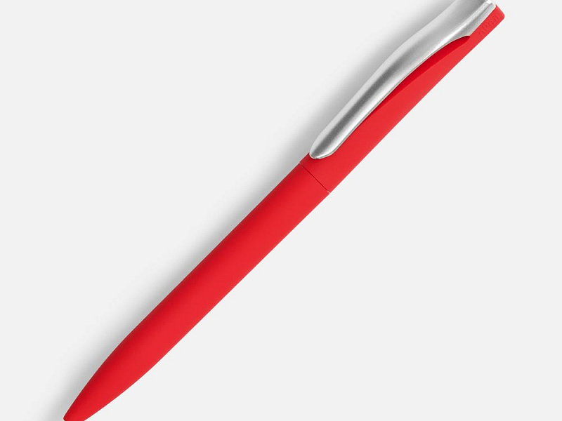Ручка шариковая Pin Soft Touch, красная