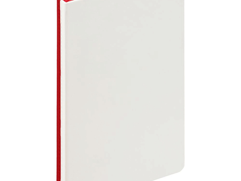 Ежедневник Duplex, недатированный, белый с красным