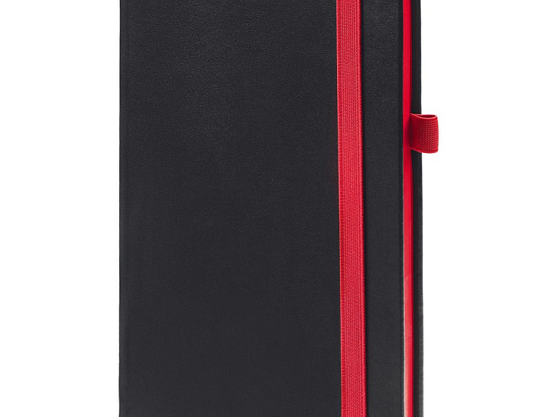 Ежедневник Ton, недатированный, черный с красным