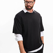 Футболка оверсайз унисекс Lavinia, черная