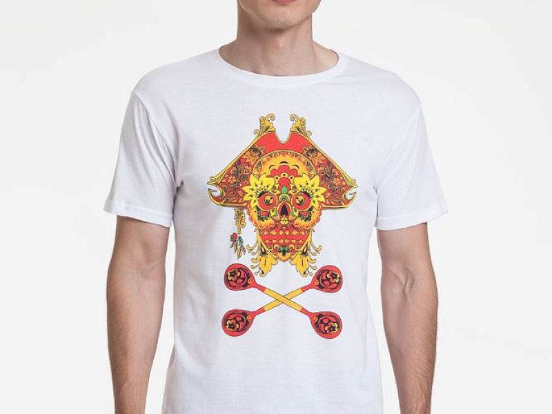 Футболка Yo Ho Hohloma, белая