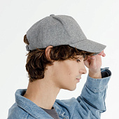 Бейсболка Woolridge, серый меланж