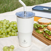 Термостакан Sapporo М, белый (молочный)