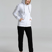 Толстовка на молнии с капюшоном Siverga Heavy 2.0, белая