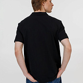 Рубашка поло унисекс Pulse, черная