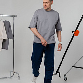 Футболка оверсайз унисекс Kosmos 2.0, светло-серая