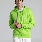 Толстовка на молнии с капюшоном Unit Siverga, зеленое яблоко