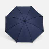 Зонт наоборот складной Futurum со светоотражающим кантом, темно-синий