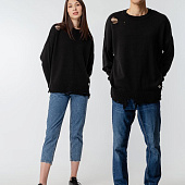 Джемпер оверсайз унисекс Grunge в сумке, черный