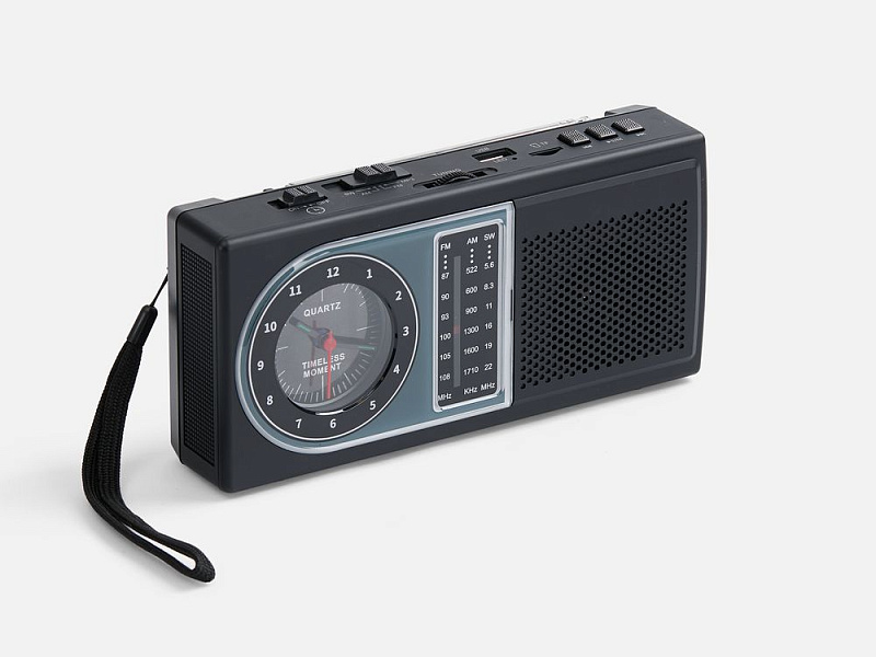 Bluetooth-колонка с радио Comradio, черная