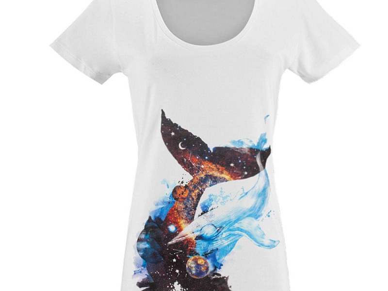 Футболка женская «Гиганты Вселенной», белая