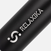Термос Relaxika 1000 со стикерпаком, черный
