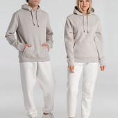 Толстовка с капюшоном унисекс King, дымчато-серая