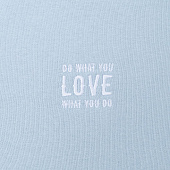 Худи с вышивкой женское Do Love, серо-голубое