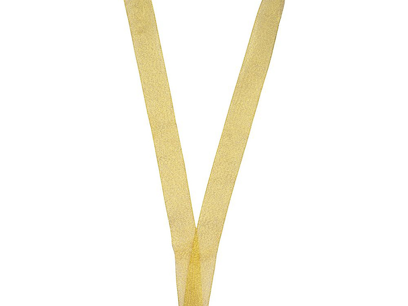 Лента для медали с пряжкой Ribbon, золотистая