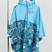 Дождевик-пончо AquaStop взрослый на заказ, разноцветный, единый размер