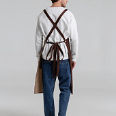 Фартук Picante, коричневый с бежевым