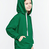 Толстовка с капюшоном детская Kirenga Kids, зеленая