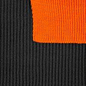 Шарф Snappy, темно-серый с оранжевым