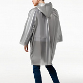 Дождевик-плащ CloudTime, серебристый