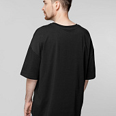 Футболка унисекс оверсайз Crosstown, черная