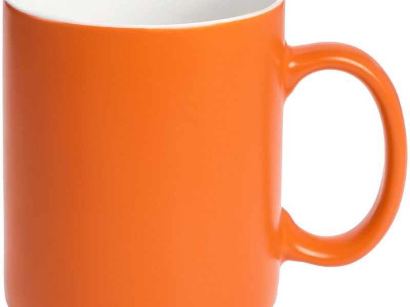 Кружка Promo матовая, оранжевая