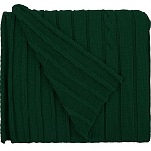 Плед Tressa, темно-зеленый