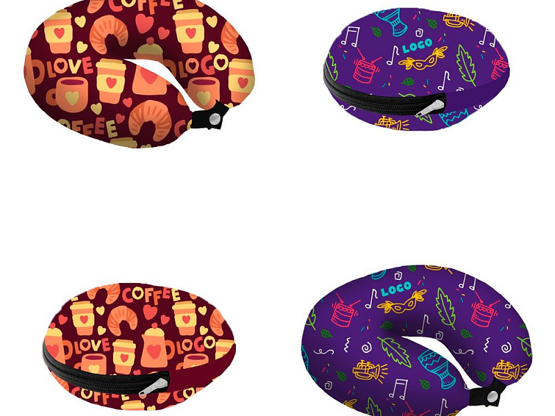 Подушка дорожная Memory Foam с печатью на заказ