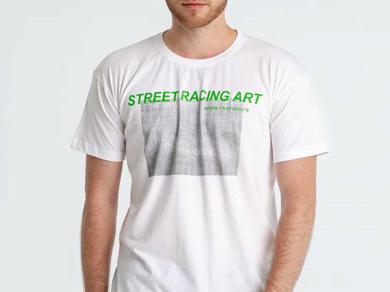 Футболка Street Racing Art, белая