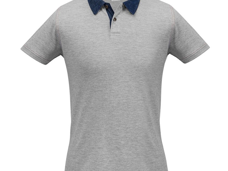 Рубашка поло мужская DNM Forward серый меланж