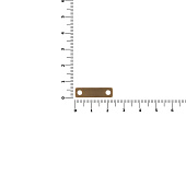 Шильдик металлический Alfa Liten, бронзовый