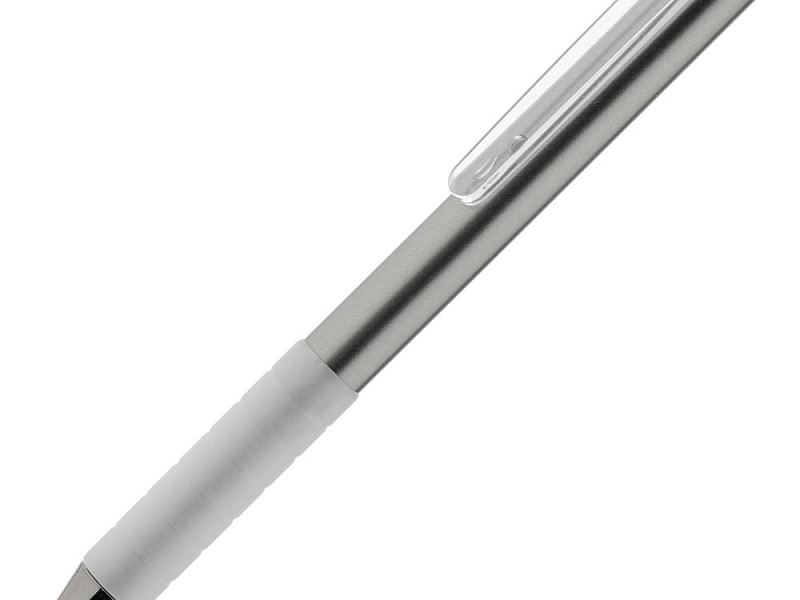 Ручка шариковая Easy Grip, серебристая