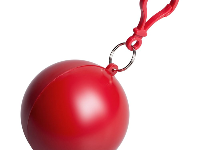 Дождевик в круглом футляре Nimbus, красный