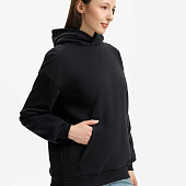 Худи унисекс оверсайз Daylero, черное