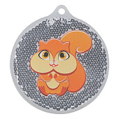 Пешеходный светоотражатель «Круг», оранжевый