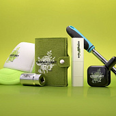 Бейсболка Bubble, зеленый неон с белым