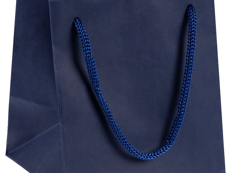 Пакет бумажный под кружку Cupfull, темно-синий