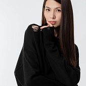 Джемпер оверсайз унисекс Grunge в сумке, черный