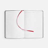 Ежедневник Nebraska Flex, недатированный, красный с серебристым