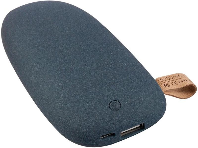 Внешний аккумулятор Pebble 5200, серо-синий