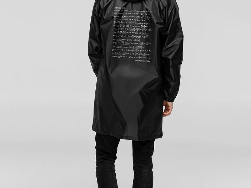 Дождевик «Да будет свет», черный