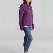 Толстовка с капюшоном унисекс Hoodie, фиолетовый меланж