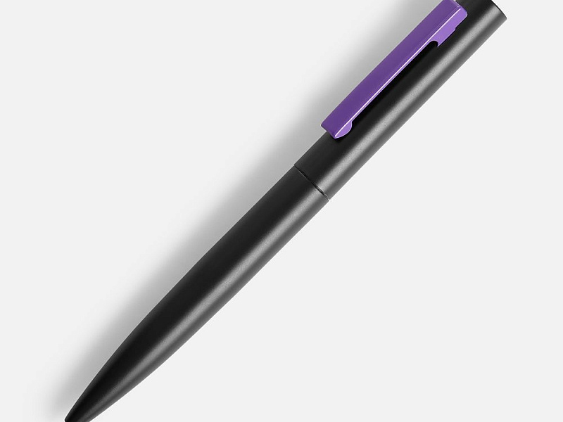 Ручка шариковая Inkolor, черная с фиолетовым