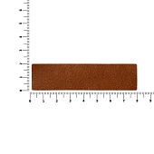 Лейбл кожаный Pasek, S, горчичный