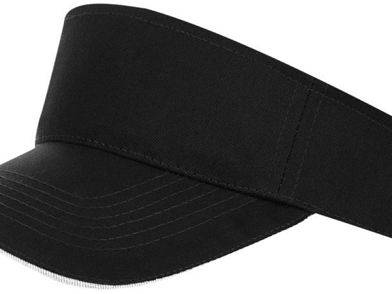 Козырек Ace, черный с белым