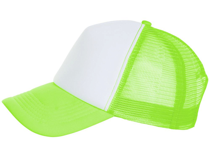 Бейсболка Bubble, зеленый неон с белым