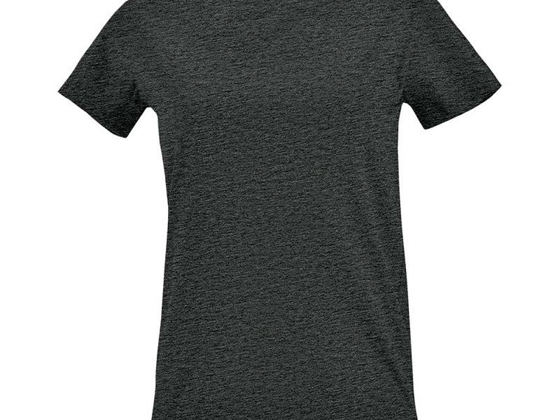 Футболка женская Imperial Fit Women, черный меланж